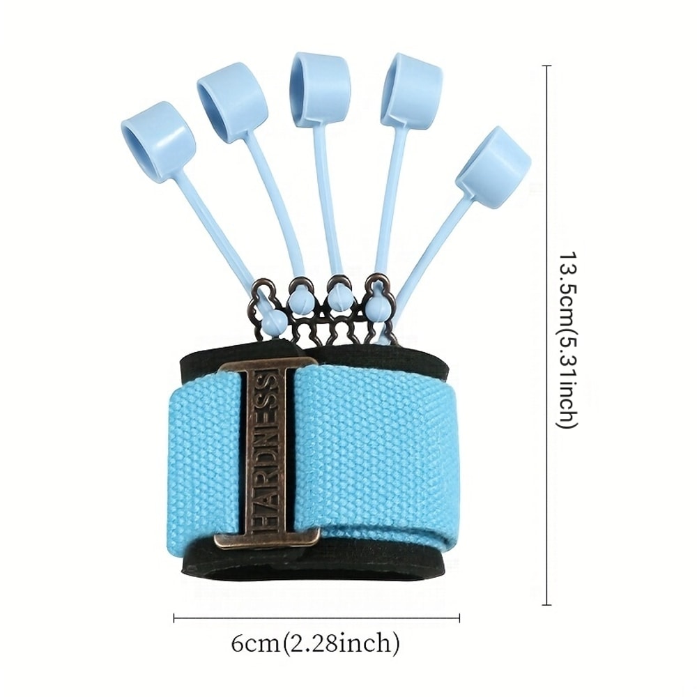Finger Extensor Exerciser Adjustable Silicone Hand Grip Strengthening Trainer With Resistance Band 2