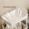 Small Rolling Storage Cart Multifunctional DoubleLayer Storage Rack For Kitchen Bathroom 4