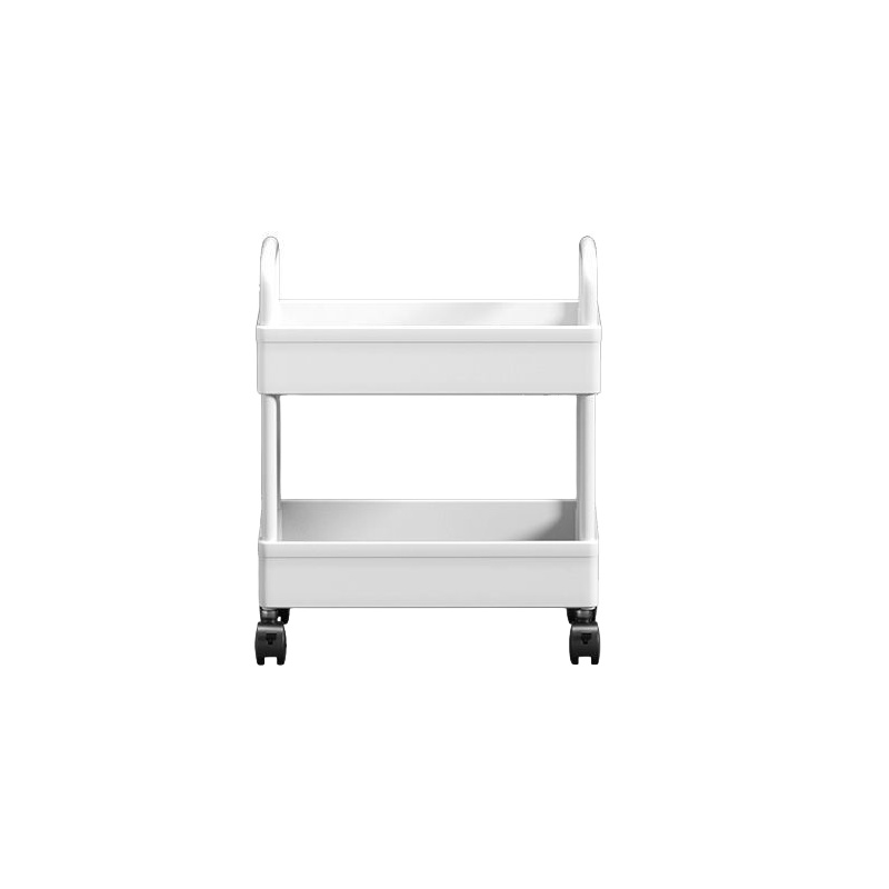 Small Rolling Storage Cart Multifunctional DoubleLayer Storage Rack For Kitchen Bathroom 6