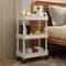 Small Rolling Storage Cart Multifunctional DoubleLayer Storage Rack For Kitchen Bathroom 0