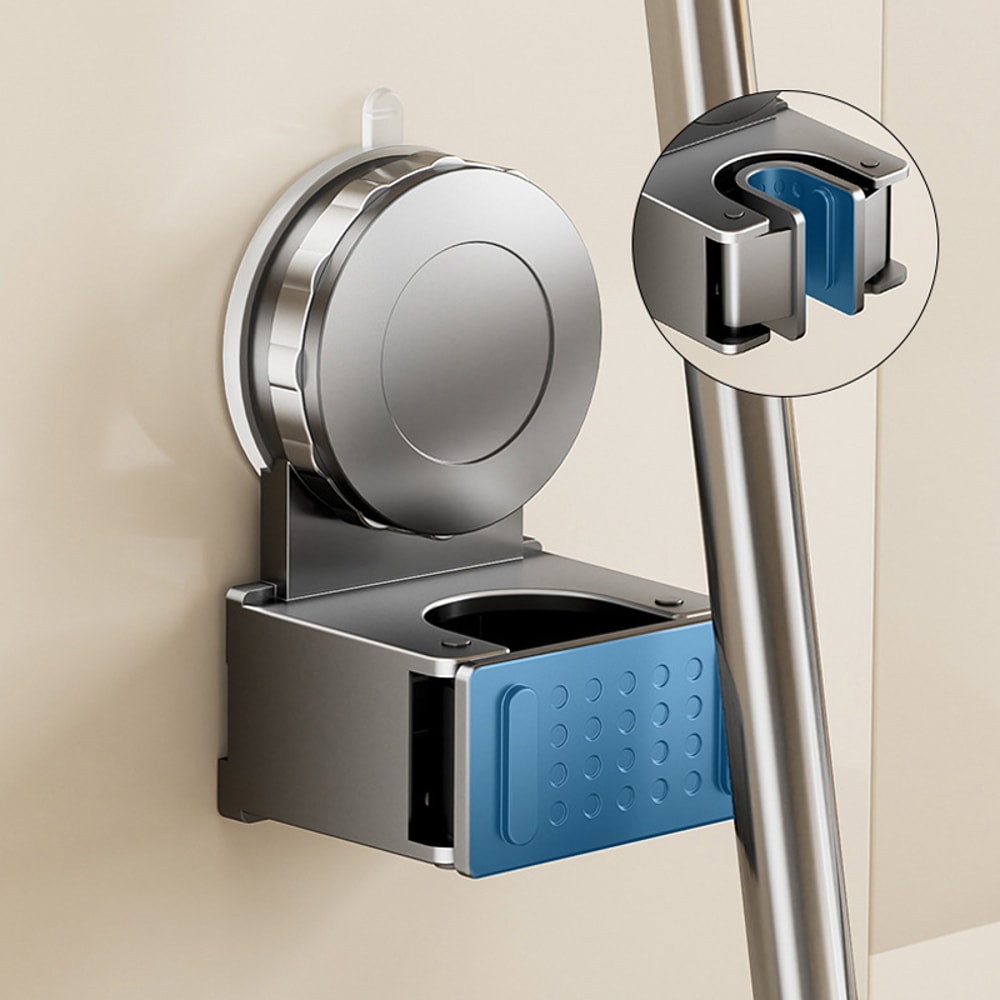 WallMounted Suction Cup Mop Holder Waterproof Broom Brush Storage Rack For Kitchen Bathroom 2