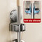 WallMounted Suction Cup Mop Holder Waterproof Broom Brush Storage Rack For Kitchen Bathroom 3