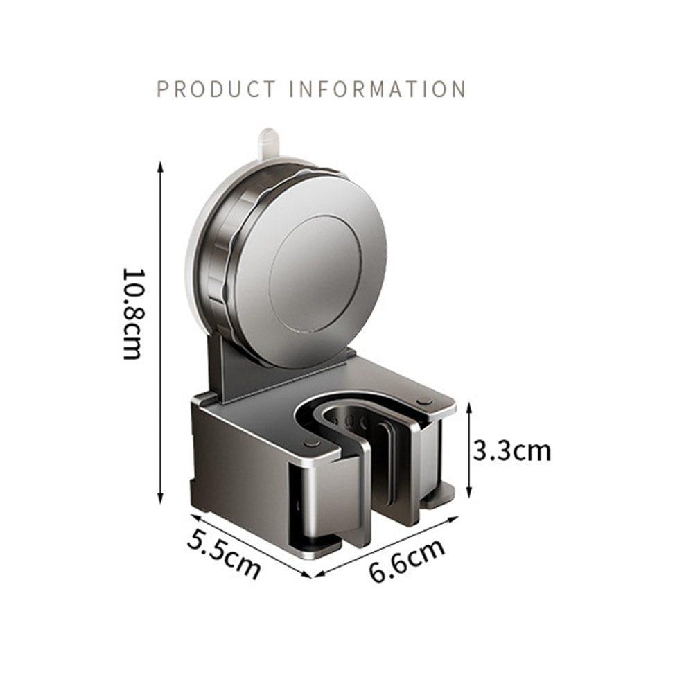 WallMounted Suction Cup Mop Holder Waterproof Broom Brush Storage Rack For Kitchen Bathroom 4