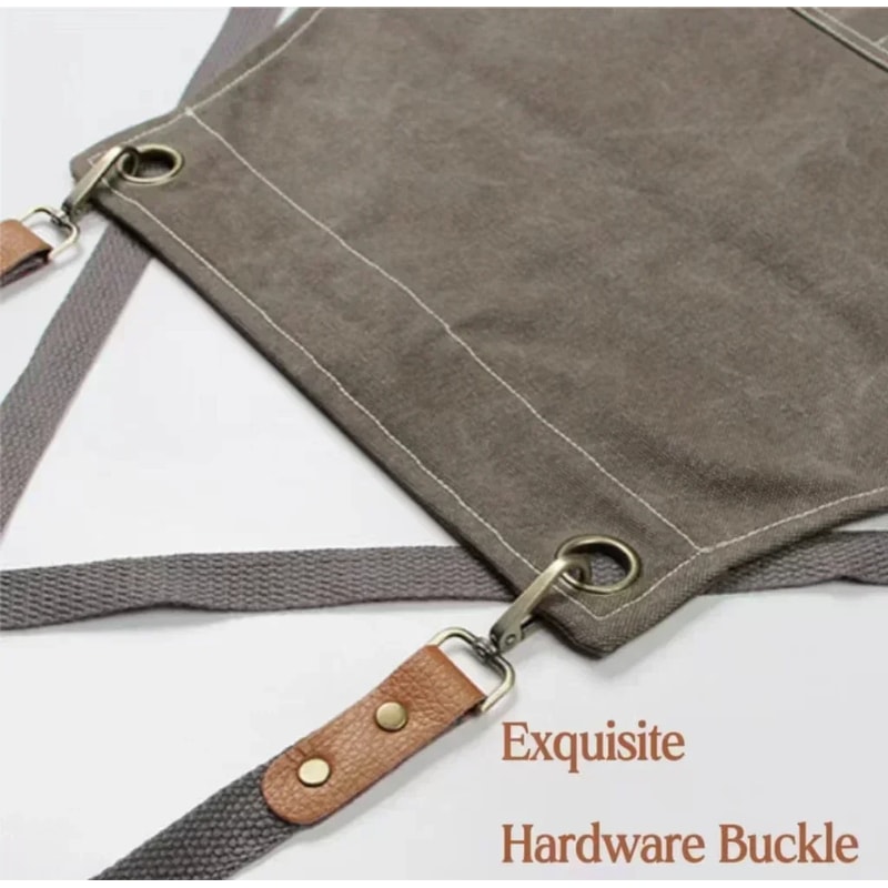 Fashionable Canvas Apron For Men Women Perfect For Chefs Grills Restaurants Bars Cafes Beauty St 3