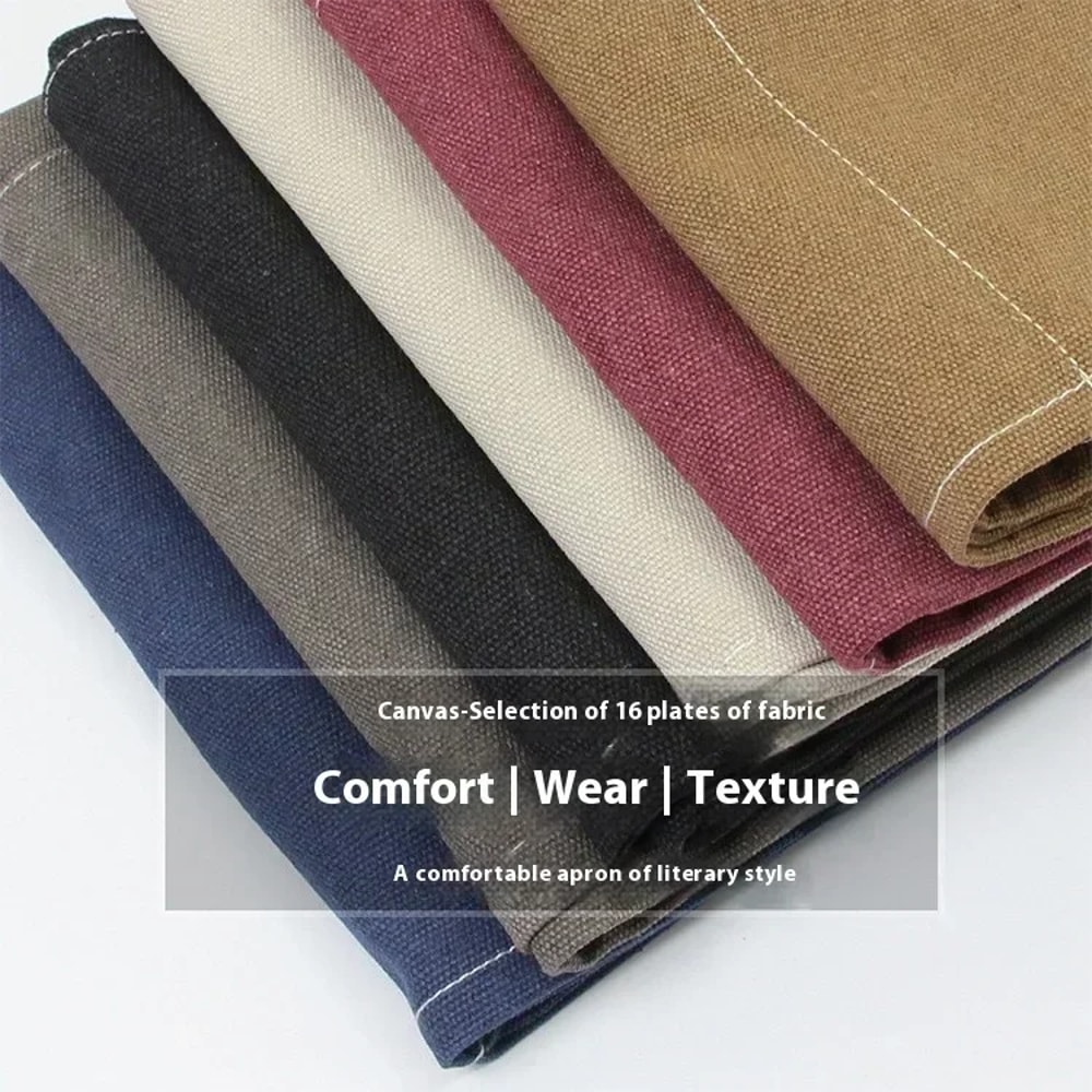 Fashionable Canvas Apron For Men Women Perfect For Chefs Grills Restaurants Bars Cafes Beauty St 5