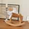 Hand Carved Wooden Horse Rocking Ornament Retro Desktop Decoration For Friends Commemorative Gift 2