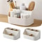 Desk Storage Box Organizer Plastic Office Supplies Makeup Organizer With Dividers For Home Offic 1