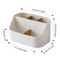 Desk Storage Box Organizer Plastic Office Supplies Makeup Organizer With Dividers For Home Offic 4