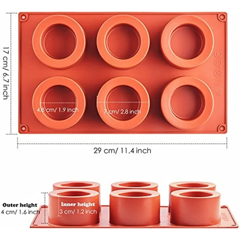 Round Silicone Cake Mold Ideal For Cake Decorating Mousse And Soap Molding 3