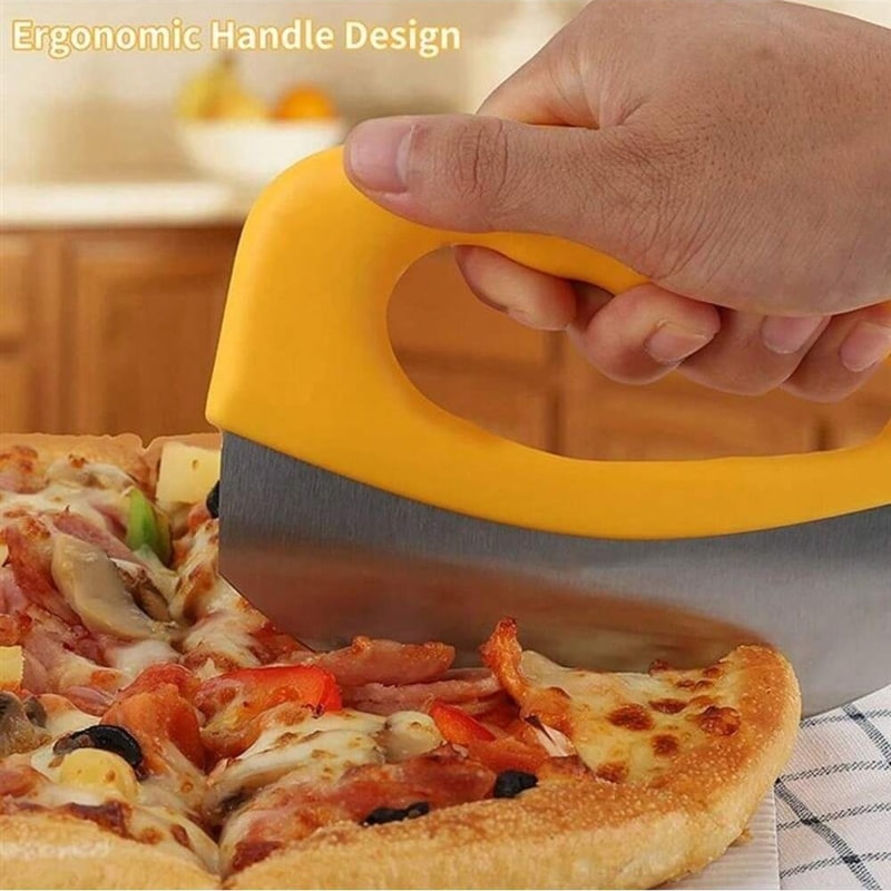 Stainless Steel Pizza Cutter With Cover Precise And Effortless Pizza Slicing Tool 3