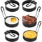 Stainless Steel Egg Rings For Frying Round Nonstick Egg Cooker Mold For Griddle Breakfast Cooking 2