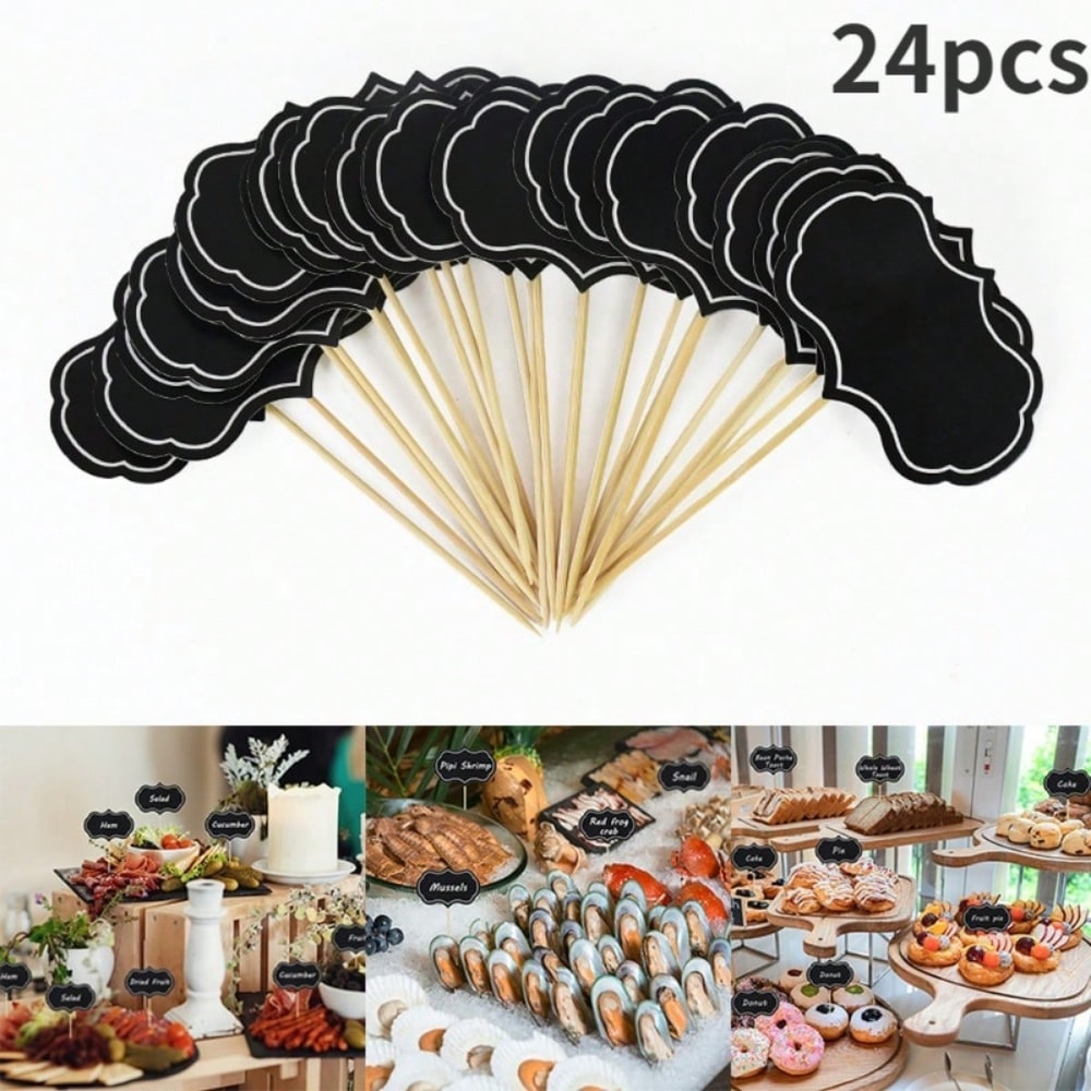 Mini Blackboard Memo Slate Business Card Holder Price Table Marker For Home Restaurant Parties 2