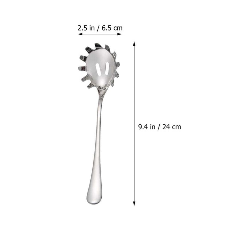 Stainless Steel Multifunctional Noodle Spoon Strainer The Ultimate Pasta Colander For Effortless 3