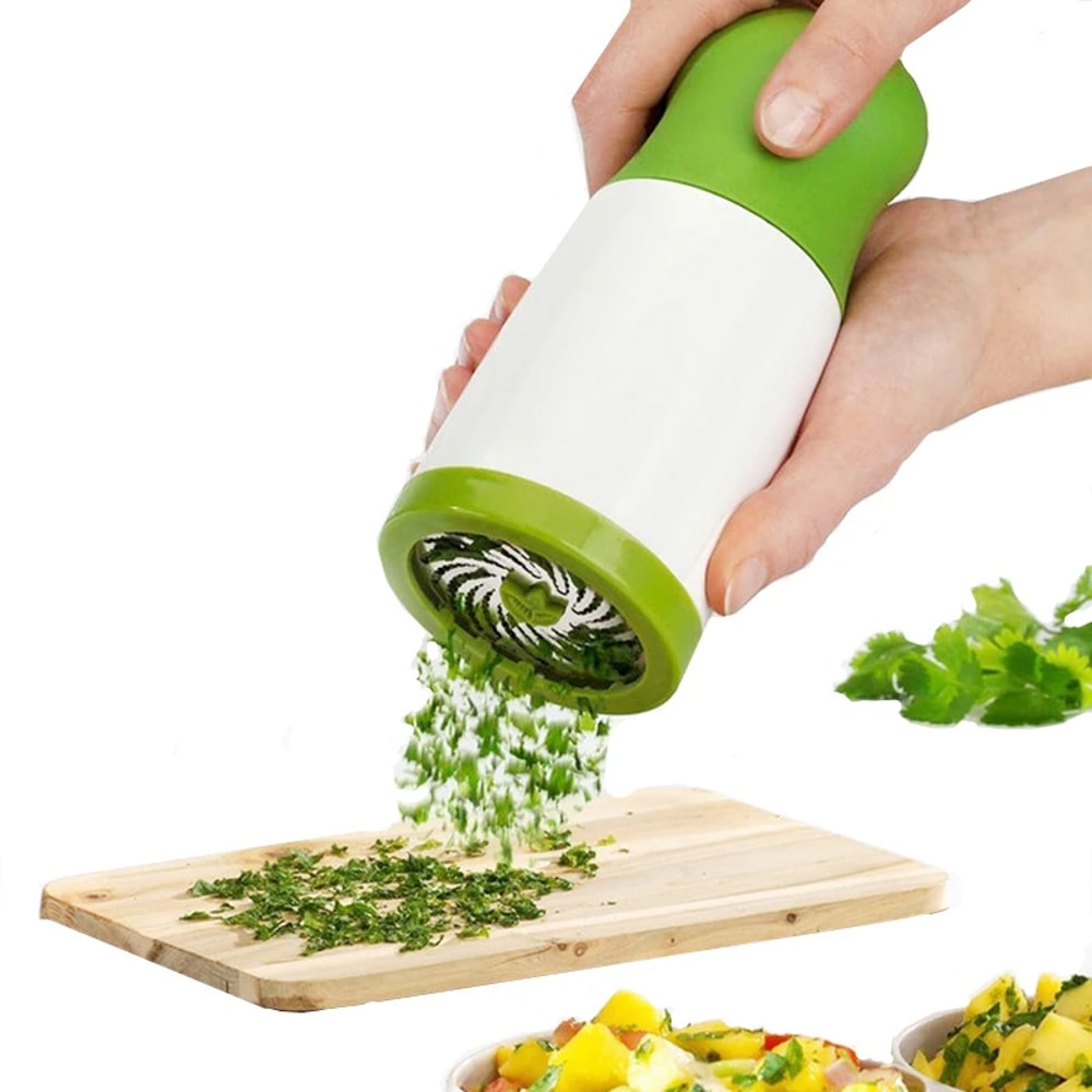 Manual Herb Grinder Vegetable Cutter Spice Mill For Parsley Cilantro Chili And More 0