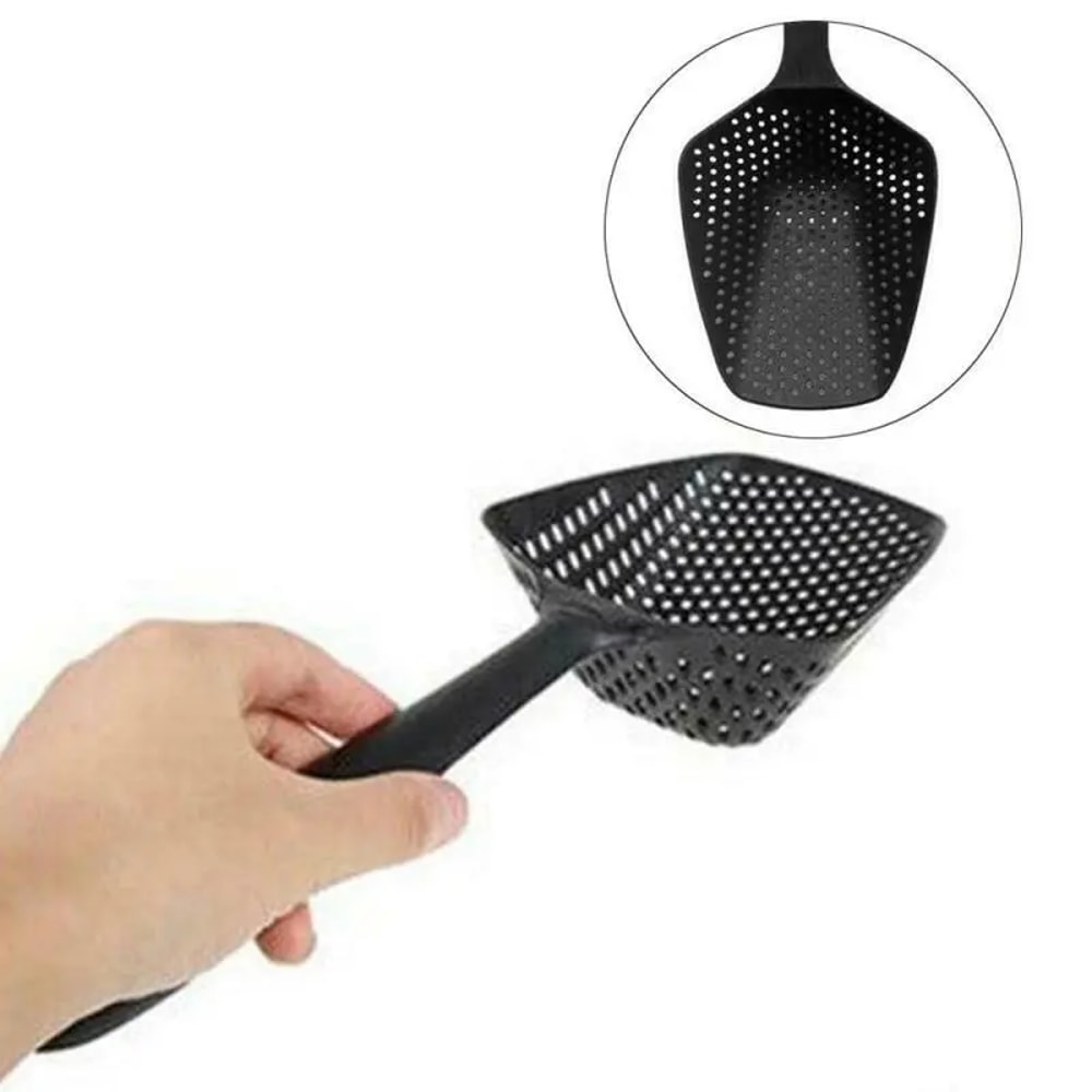 Plastic Strainer Scoop Colander Multifunctional Kitchen Spoon For Draining Vegetables Pasta More 5