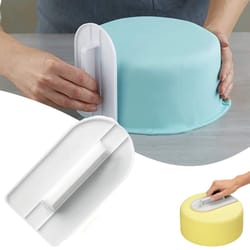 plastic cake smoother tool for fondant & icing – professional baking spatula scraper & polisher