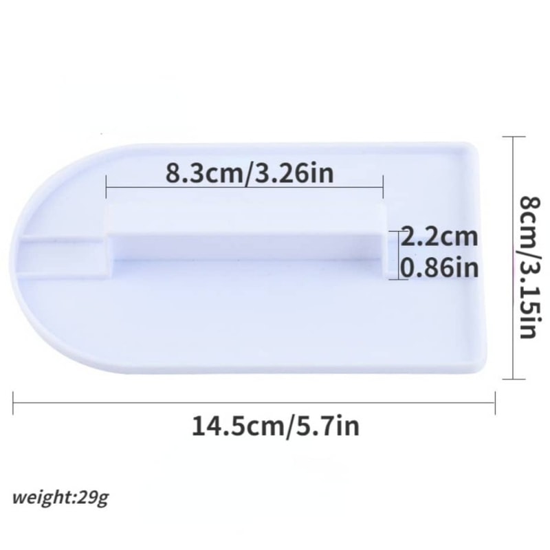 Plastic Cake Smoother Tool for Fondant & Icing – Professional Baking Spatula Scraper & Polisher