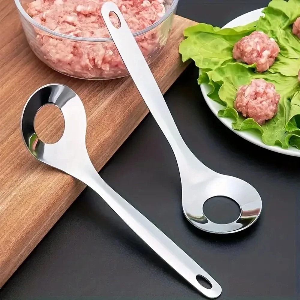 Stainless Steel Meatball Maker Spoon Easy Hand Squeeze Meatball Maker For Perfect Meatballs Every 0