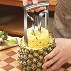 stainless steel pineapple peeler – effortless pineapple cutting tool