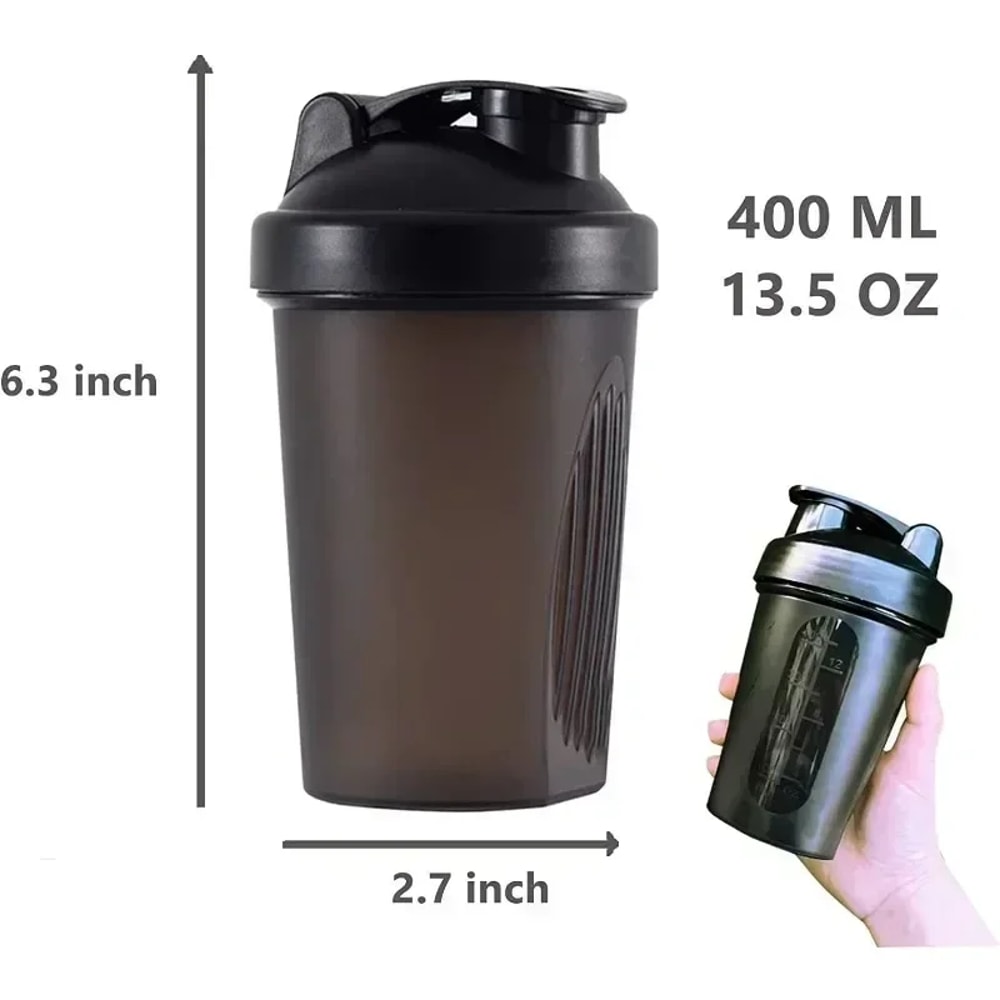 Portable Plastic Drink Shaker Bottle Protein Mixer For Fitness Gym EasytoUse Fitness Shaker For 5