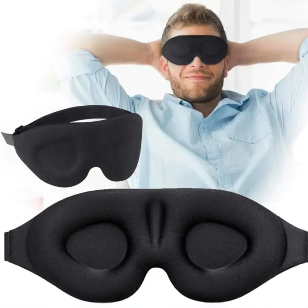 Adjustable Soft Padded Sleep Mask Block Out Light For Ultimate Comfort 0