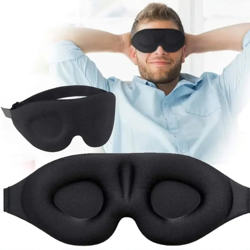 Adjustable Soft Padded Sleep Mask Block Out Light For Ultimate Comfort 0