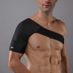 breathable elastic shoulder support brace - adjustable rotator cuff brace for pain relief and support