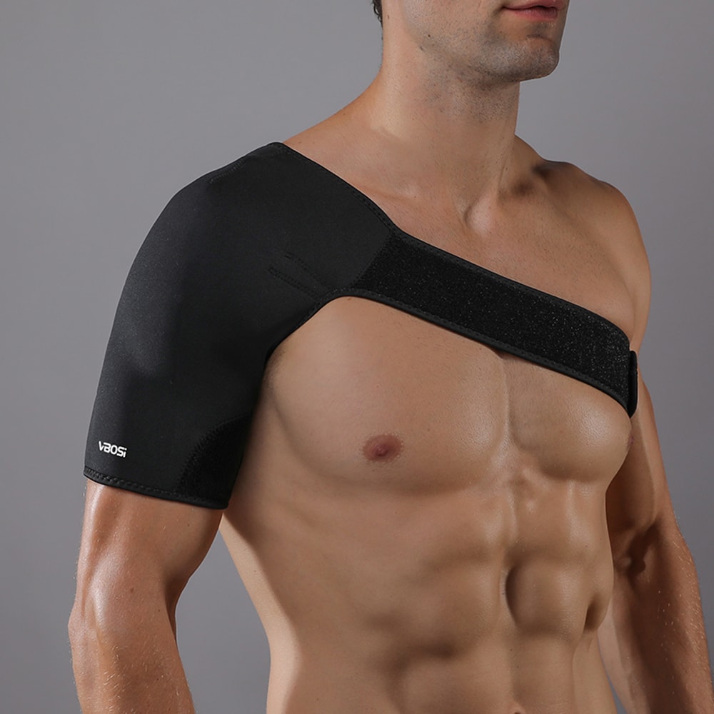 Breathable Elastic Shoulder Support Brace Adjustable Rotator Cuff Brace For Pain Relief And Suppor 5