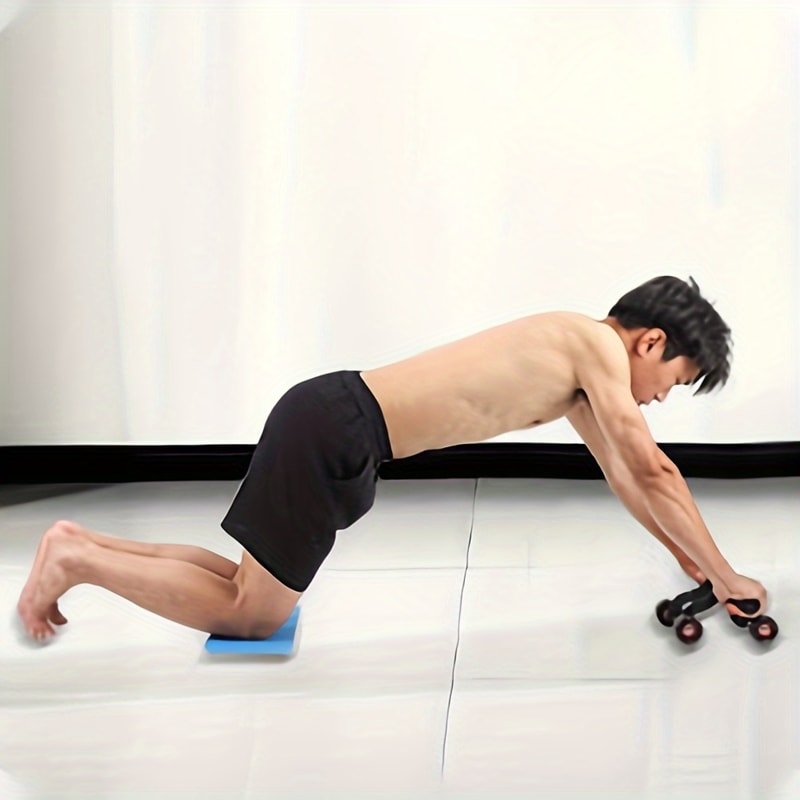 Abdominal Exercise Wheel Four Wheels For Stability Home Gym Fitness Equipment Core Strengthening 1