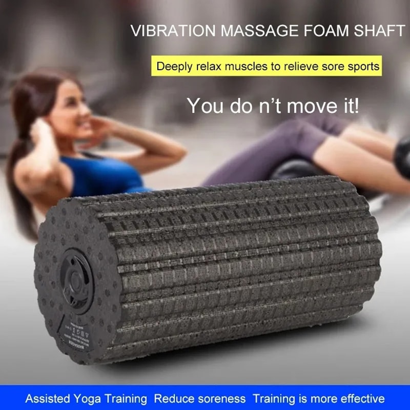 Electric Speed Vibration Massage Foam Roller For Muscle Relaxation Fitness 2