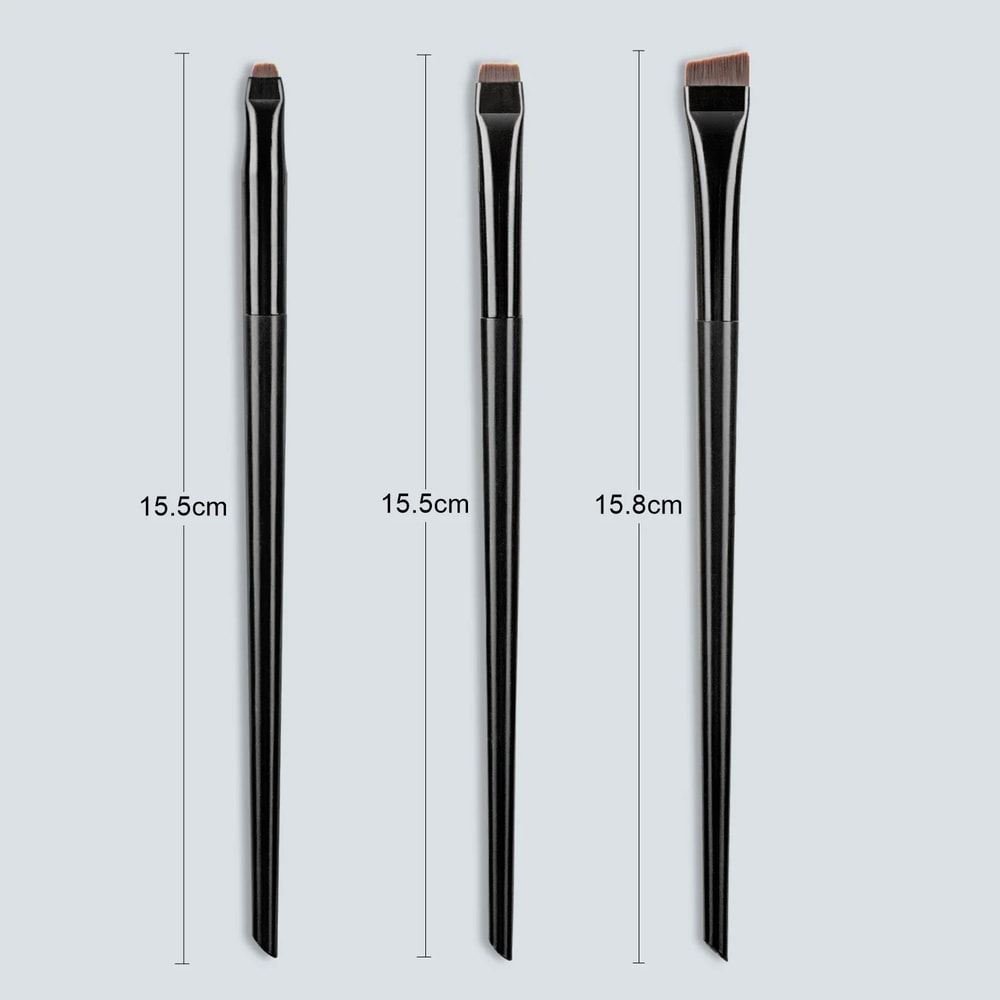 Blade Eyeliner Eyebrow Brush Set Precision Flat Fine Tip Makeup Tool 3