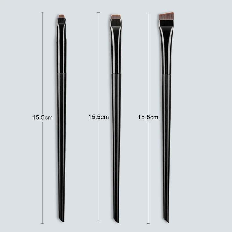 Blade Eyeliner Eyebrow Brush Set Precision Flat Fine Tip Makeup Tool 3
