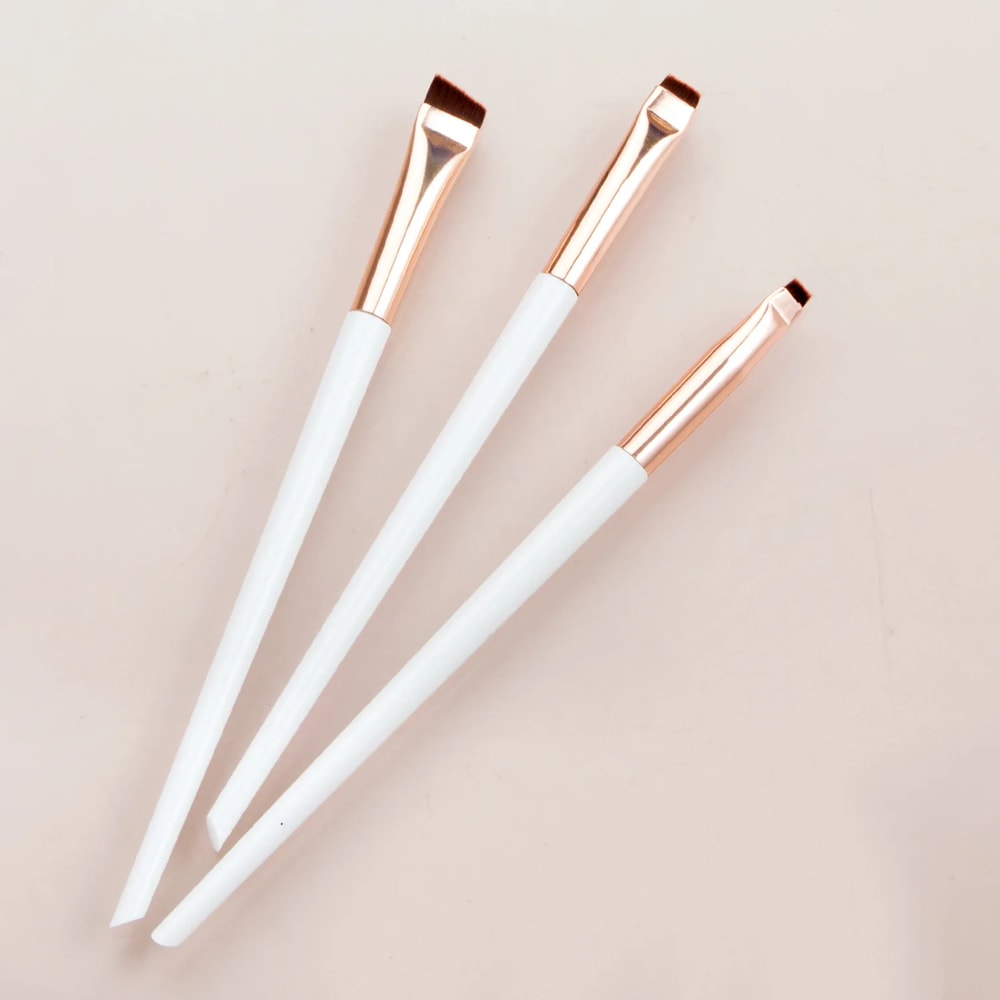 Blade Eyeliner Eyebrow Brush Set Precision Flat Fine Tip Makeup Tool 5