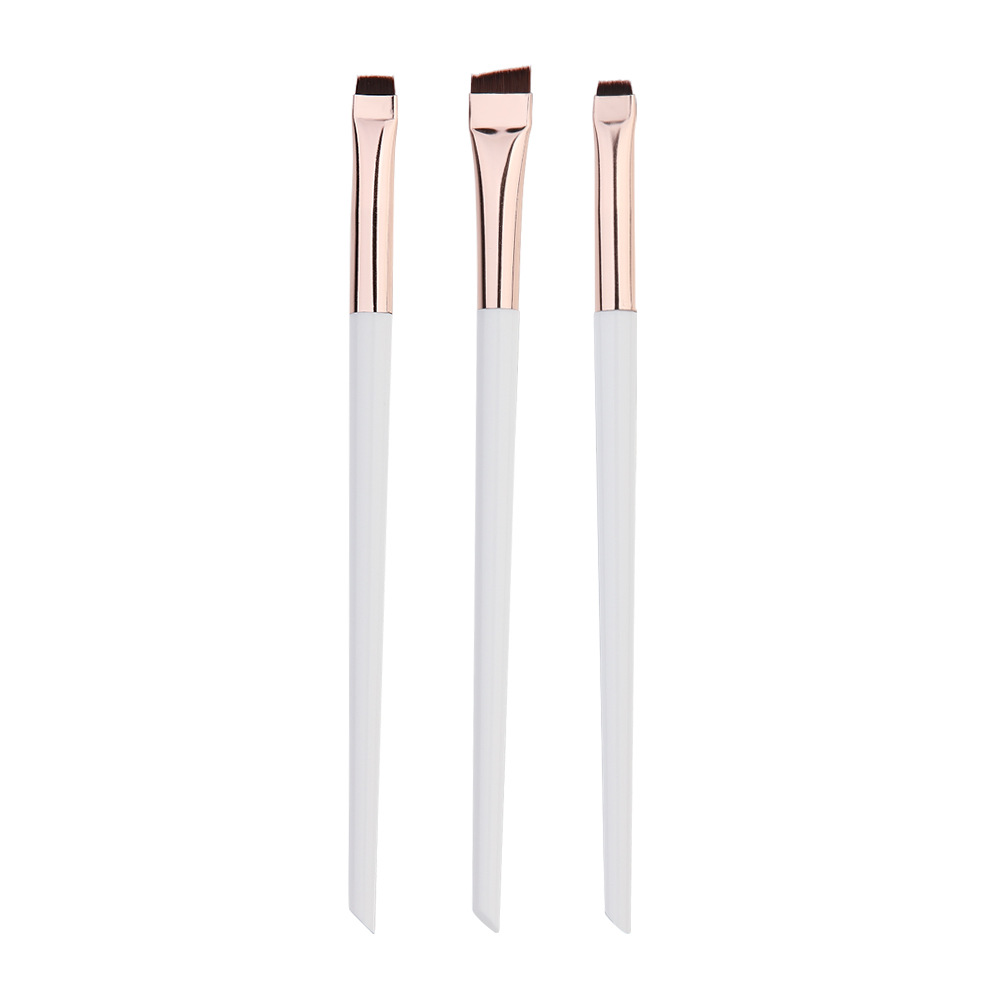 Blade Eyeliner Eyebrow Brush Set Precision Flat Fine Tip Makeup Tool 7