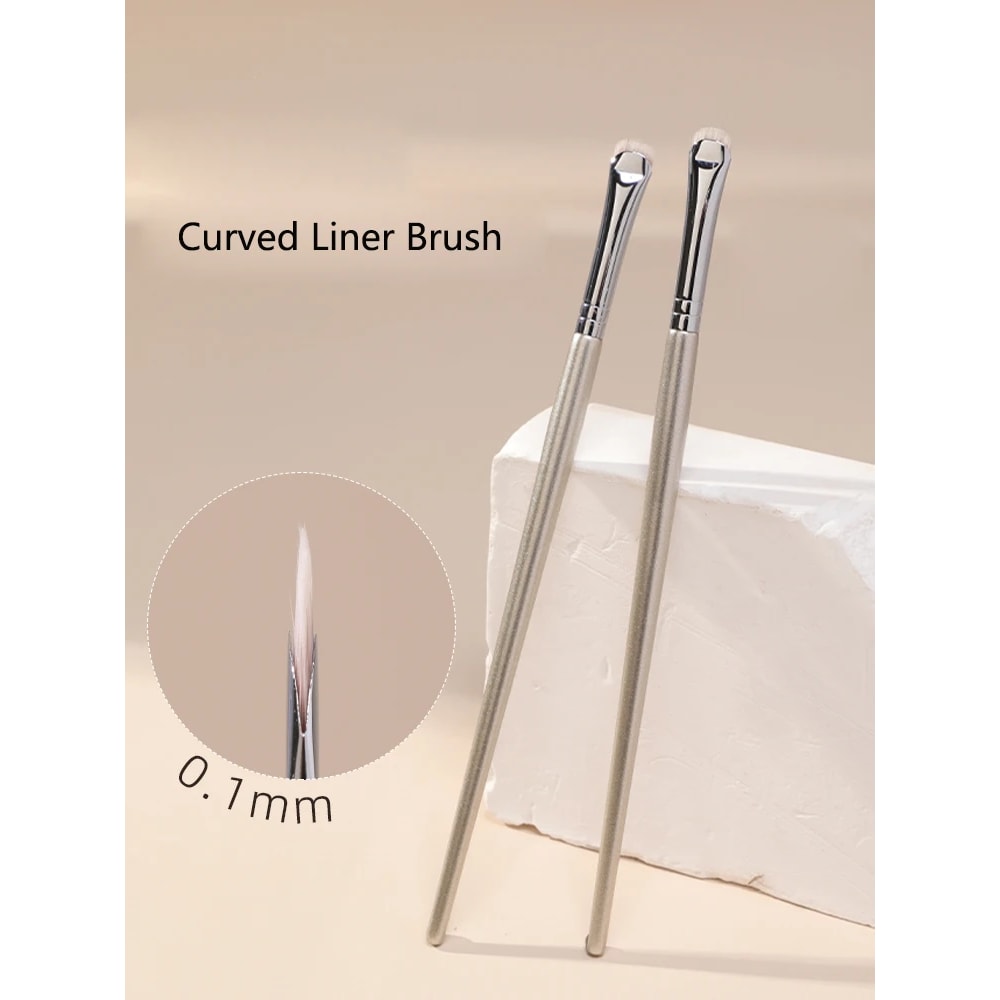 Precision Curved Eyeliner Brush For Sharp And Defined Liner Ideal For Aegyo Sal And Small Eye Make 1