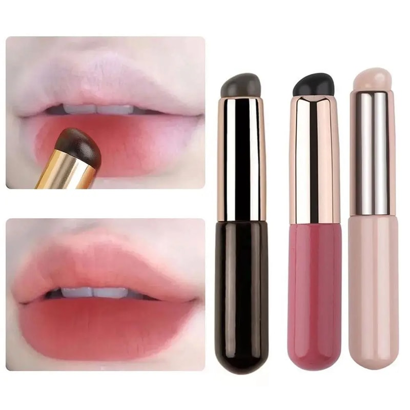 Silicone Lip Brush With Cover Soft Concealer Lipstick Brush For Smooth Flawless Application 2