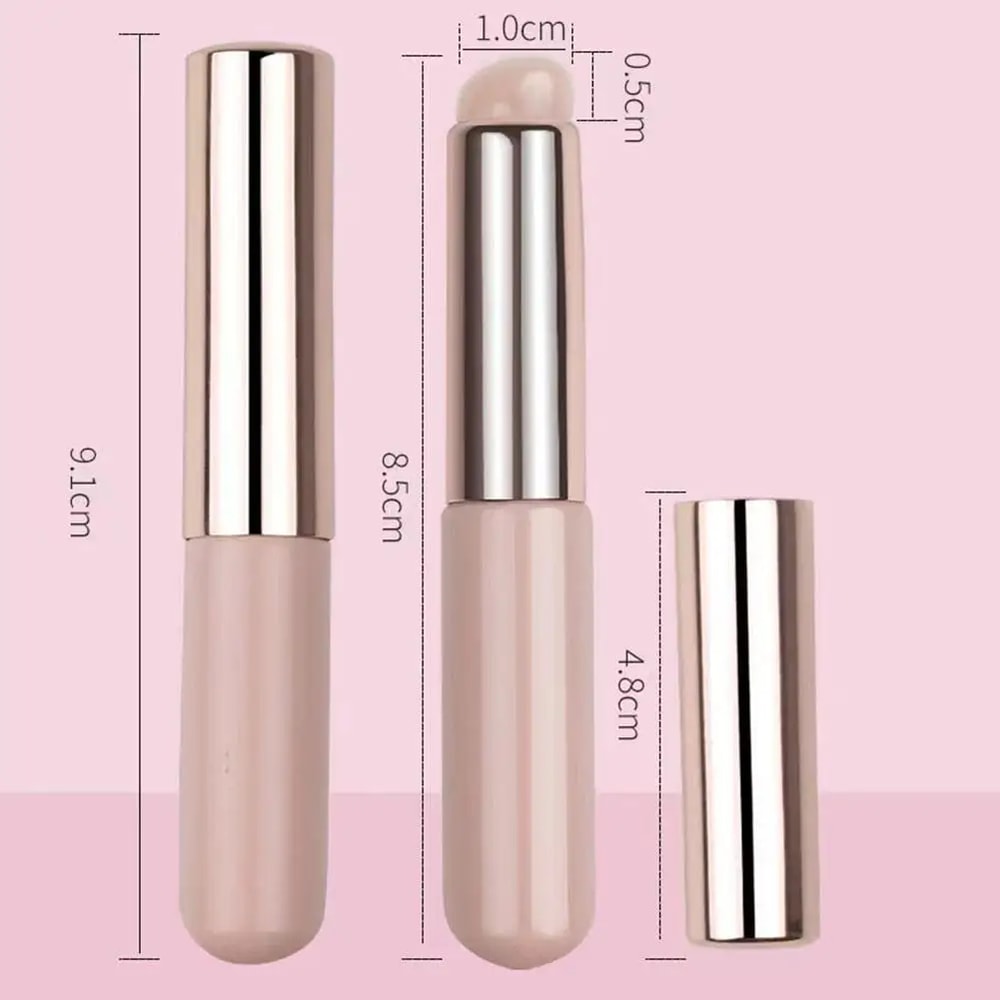 Silicone Lip Brush With Cover Soft Concealer Lipstick Brush For Smooth Flawless Application 3