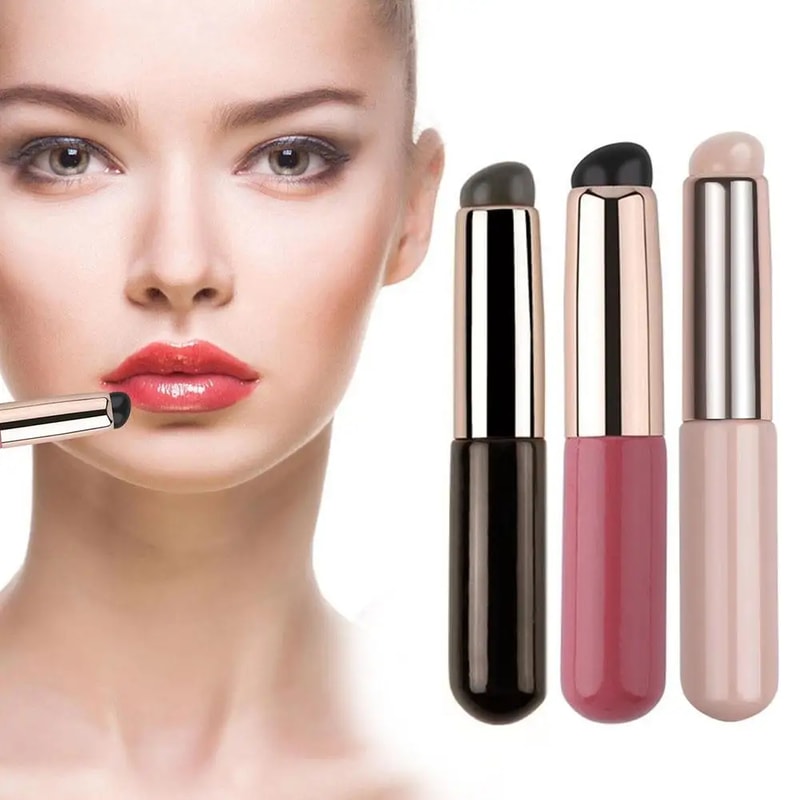 Silicone Lip Brush With Cover Soft Concealer Lipstick Brush For Smooth Flawless Application 1