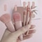 Pink Makeup Brush Set Professional Synthetic Hair Brushes For Flawless Application Portable Crue 5