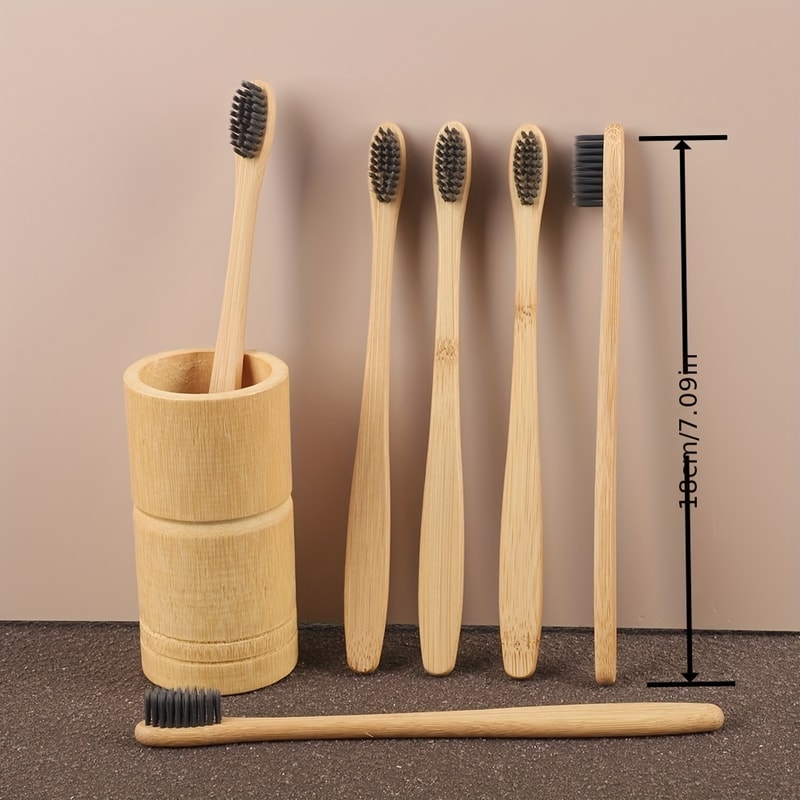 EcoFriendly Bamboo Toothbrush With Soft Bristles For Sensitive Teeth And Gums 2