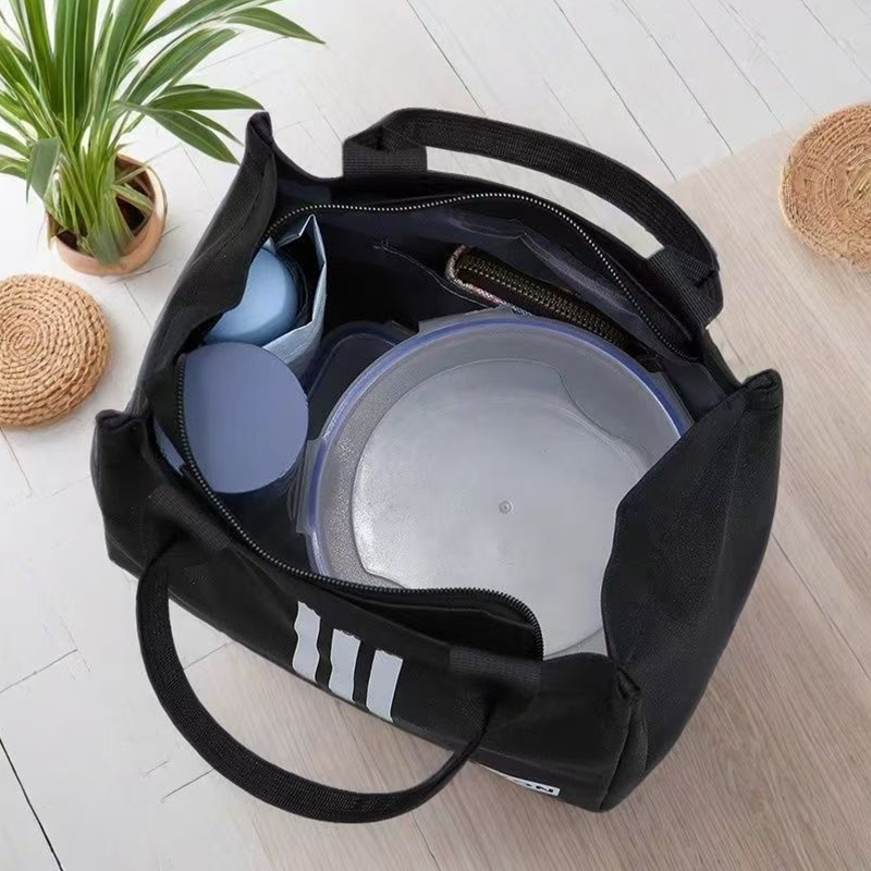 Fashionable ThreeBar Oxford Lunch Box Handbag Portable Bento Bag For OntheGo 2
