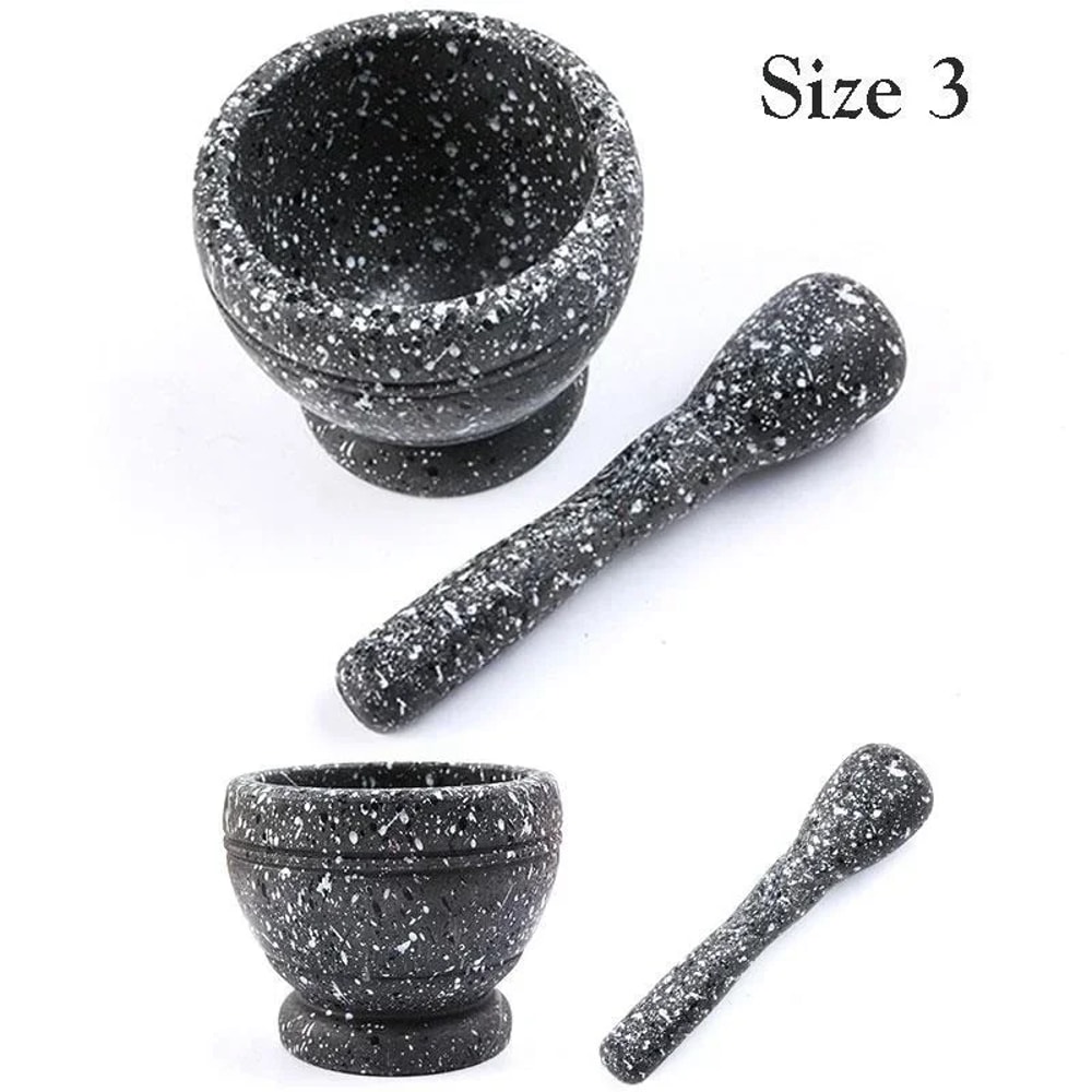 Resin Mortar And Pestle Set For Spices Herbs And Garlic Grinding Durable Kitchen Tool 4