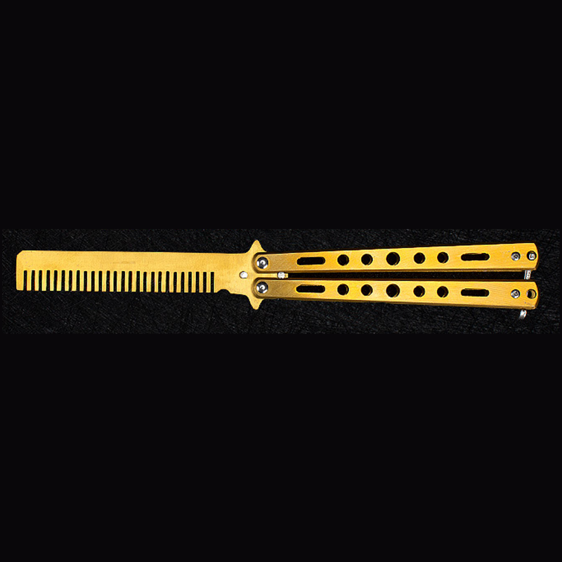 Swing Comb Stainless Steel Butterfly Knife Comb For Novice Training 4