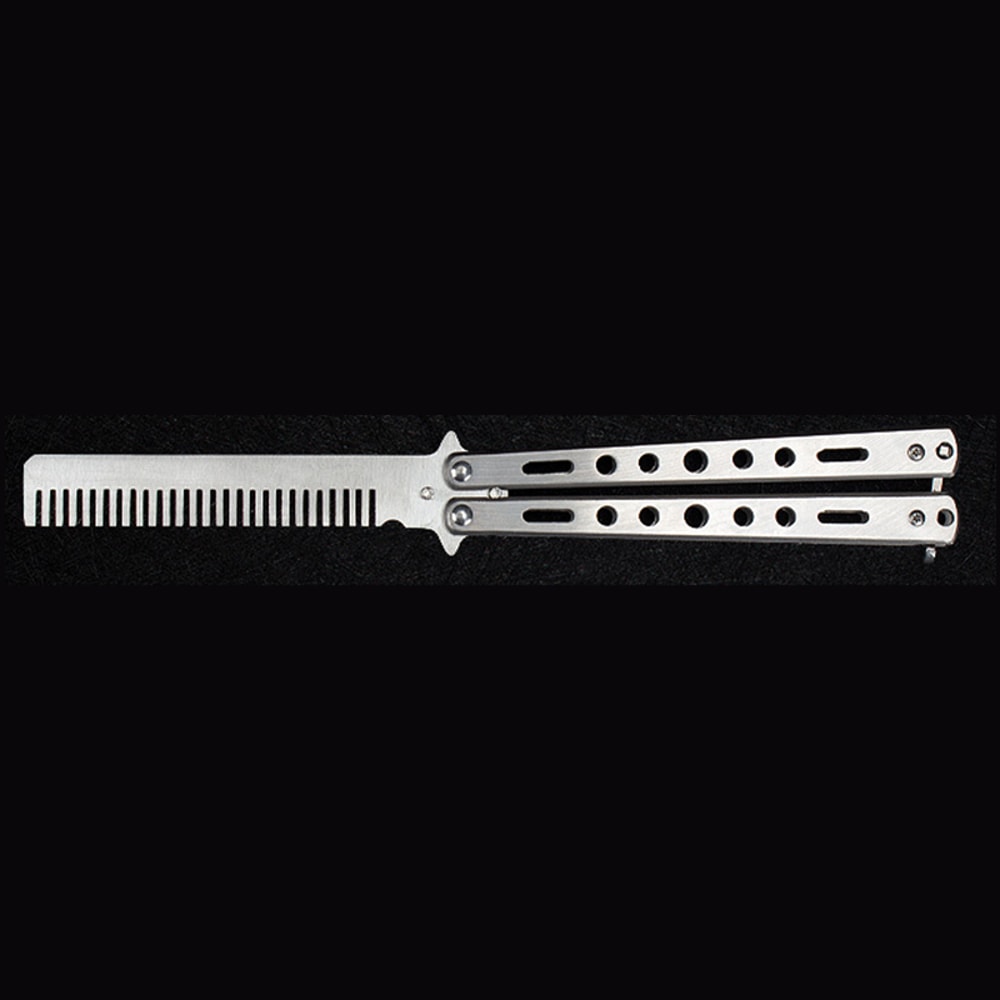 Swing Comb Stainless Steel Butterfly Knife Comb For Novice Training 6