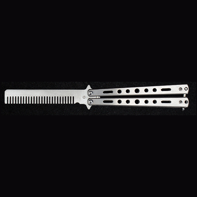 Swing Comb Stainless Steel Butterfly Knife Comb For Novice Training 6