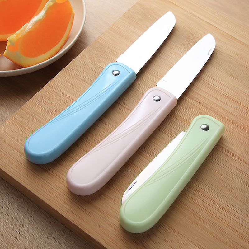 Folding Fruit Knife – Portable Paring Knife Set for Home & Travel, Stainless Steel Food Peeler Gift