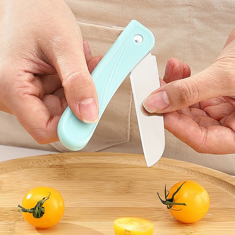 Folding Fruit Knife – Portable Paring Knife Set for Home & Travel, Stainless Steel Food Peeler Gift