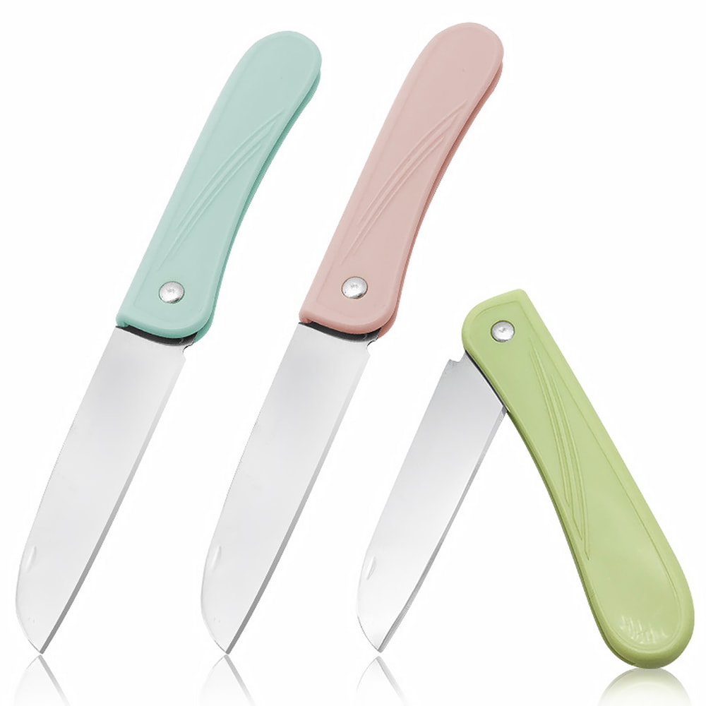 Folding Fruit Knife – Portable Paring Knife Set for Home & Travel, Stainless Steel Food Peeler Gift