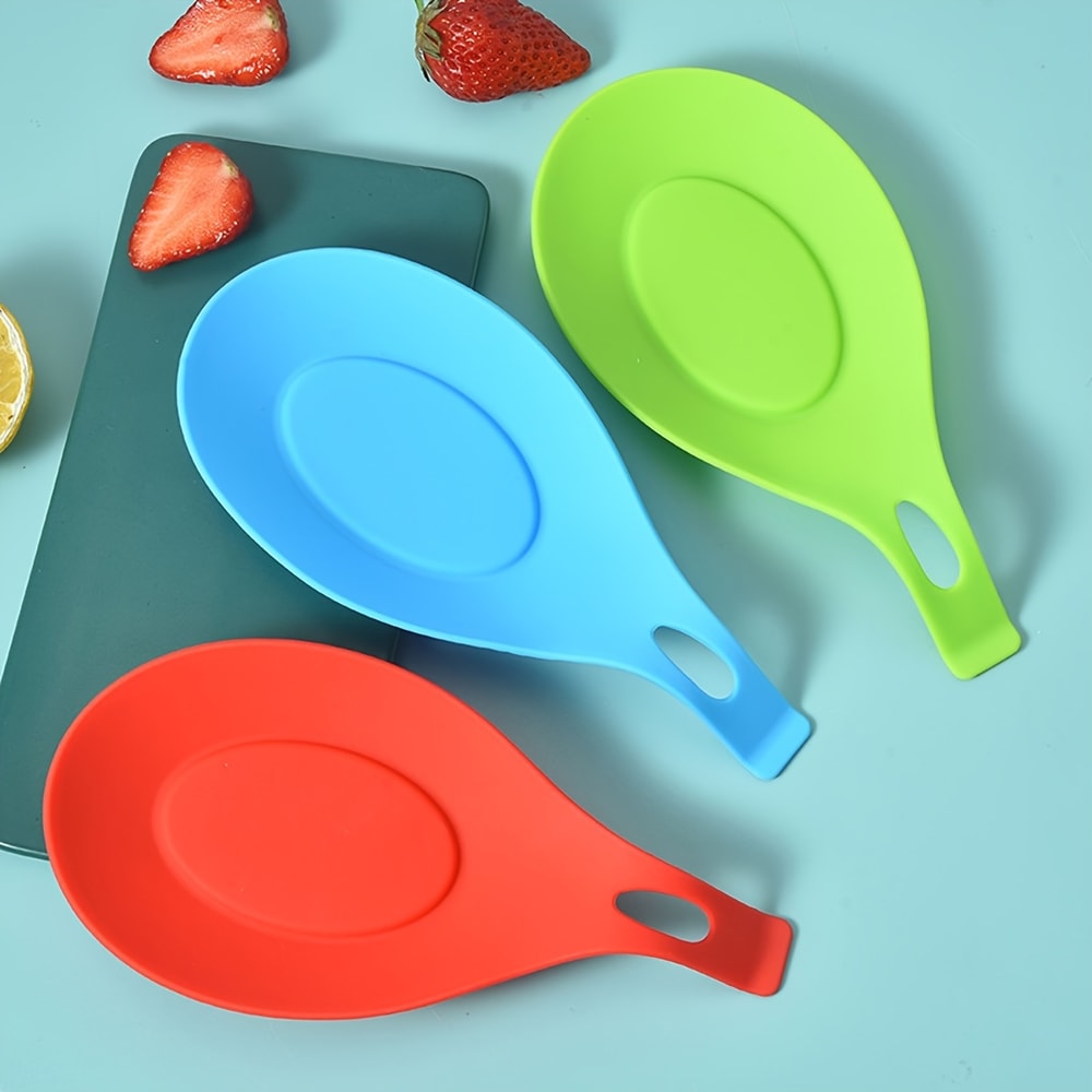 Silicone Heat Insulation Spoon Holder Durable Kitchen Utensil Stand Stove Organizer Placemat And L 1