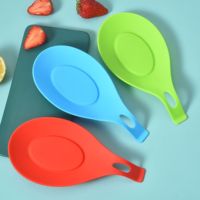 Silicone Heat Insulation Spoon Holder Durable Kitchen Utensil Stand Stove Organizer Placemat And L 1